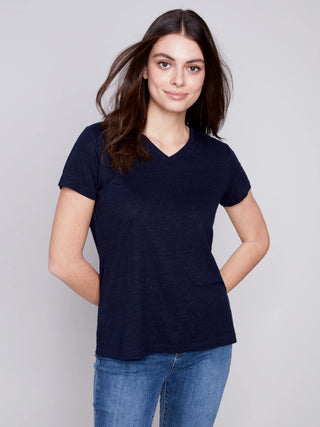 Hanna Linen T Shirt