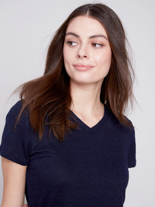 Hanna Linen T Shirt