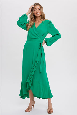 Adelina Maxi Wrap Dress