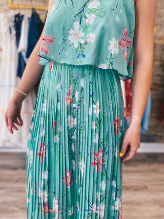 Floral Pleated Dress