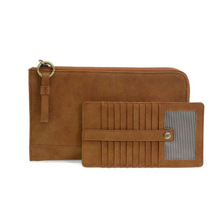 Karina Convertible Wristlet & Wallet - Faux Suede