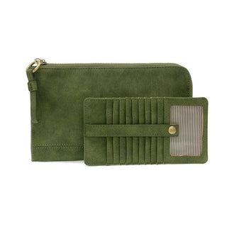 Karina Convertible Wristlet & Wallet - Faux Suede