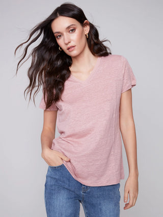 Hanna Linen T Shirt