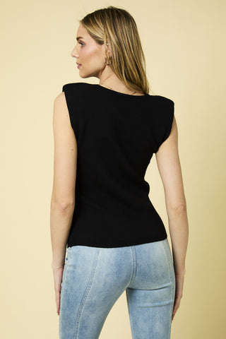 Helen Power Shoulder Top