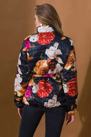 Puff flowered jacket