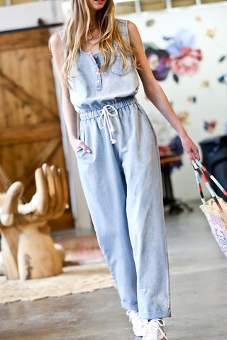 Denim Romper